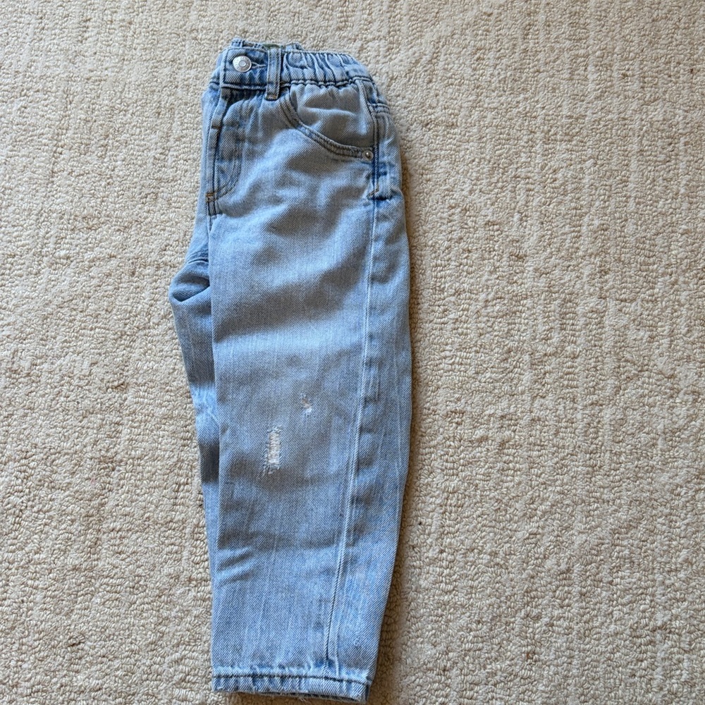 Zara boys light wash cotton jean